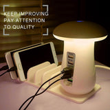 Multi Charging Mushroom Table Lamp