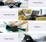 Adjustable and portable laptop or tablet support